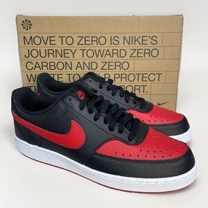 Nike Court Vision LO NN Men’s 10.5 Basketball Sneaker Black University Red White